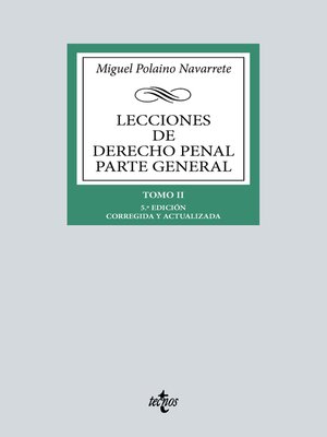 cover image of Lecciones de Derecho Penal Parte general